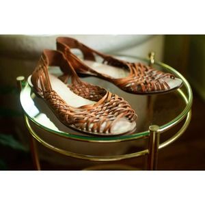 vintage fanfare huaraches leather sandals